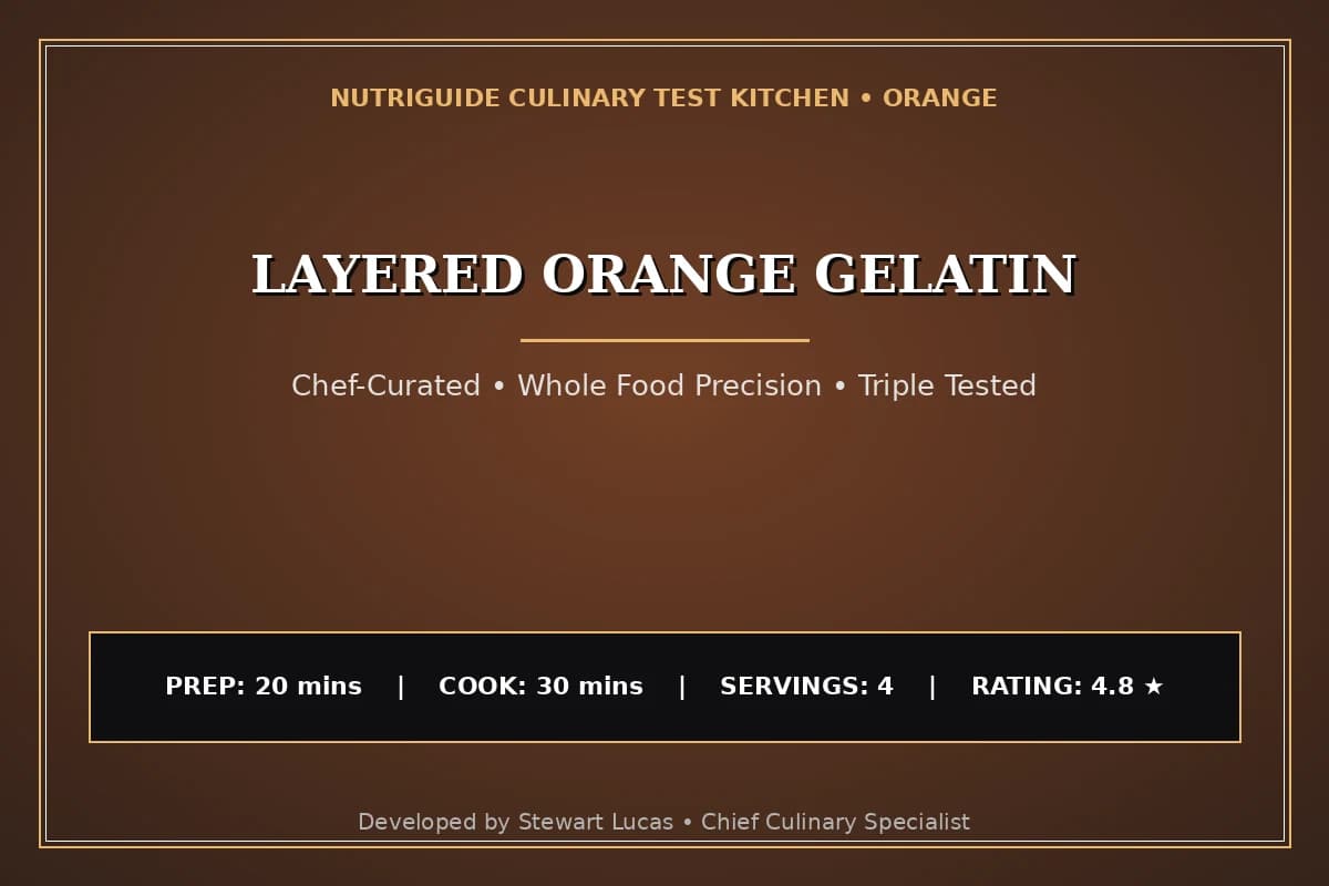 Layered Orange Gelatin