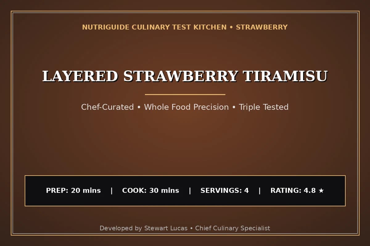 Layered Strawberry Tiramisu