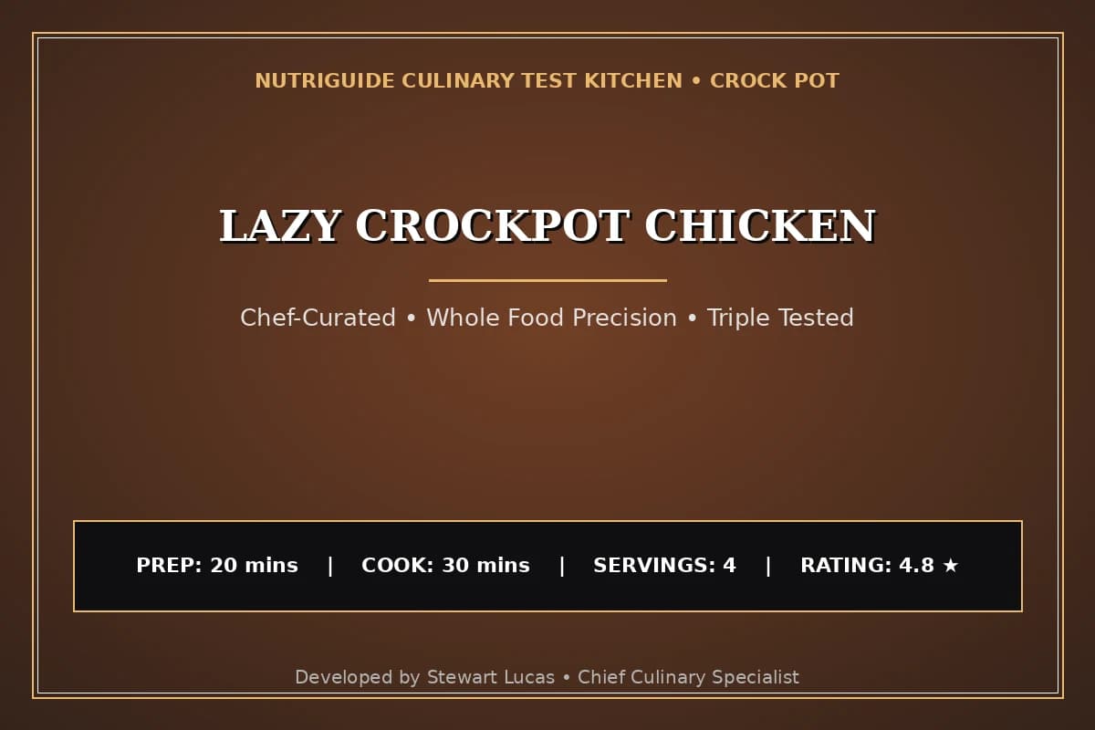 Lazy Crockpot Chicken