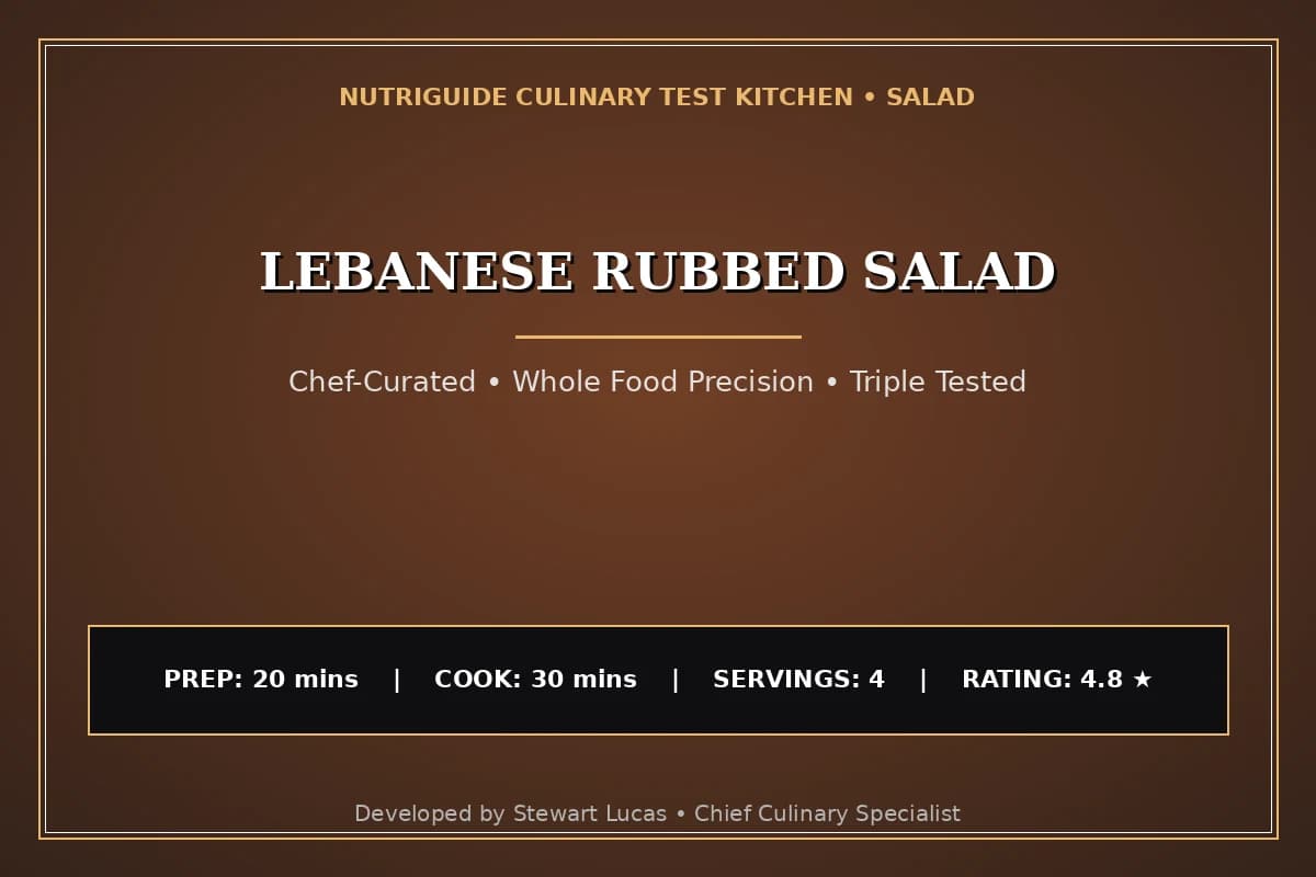 Lebanese Rubbed Salad