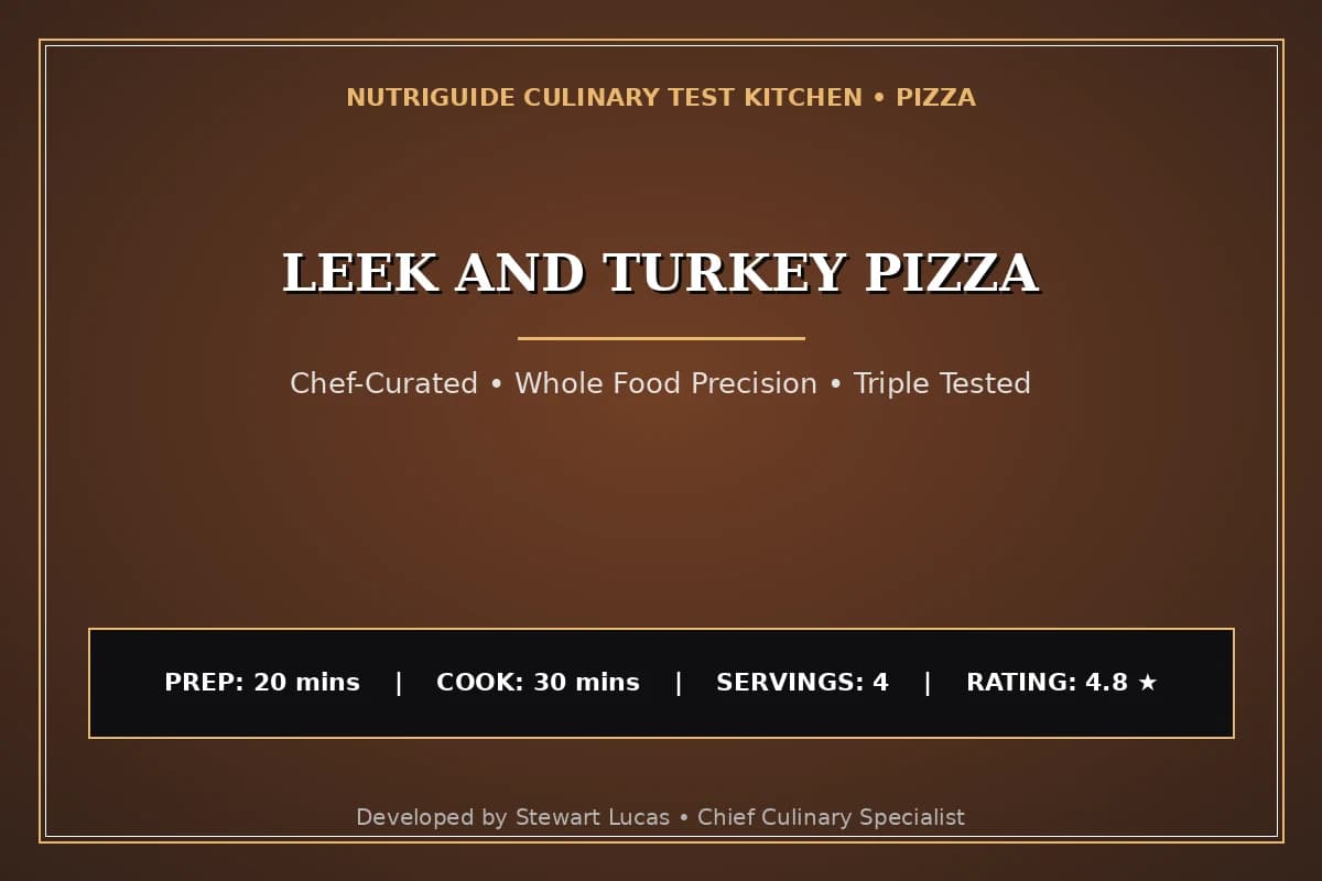 Leek And Turkey Pizza