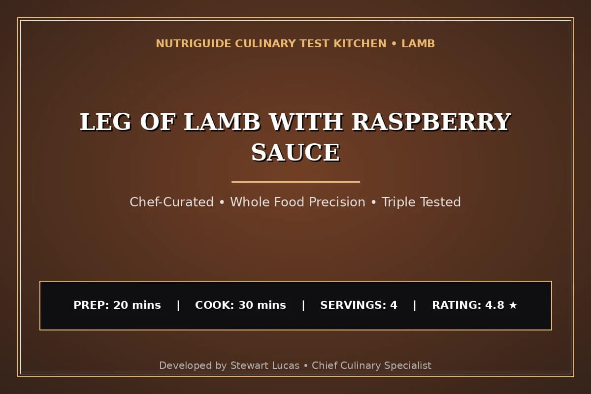 Leg Of Lamb With Raspberry Sauce