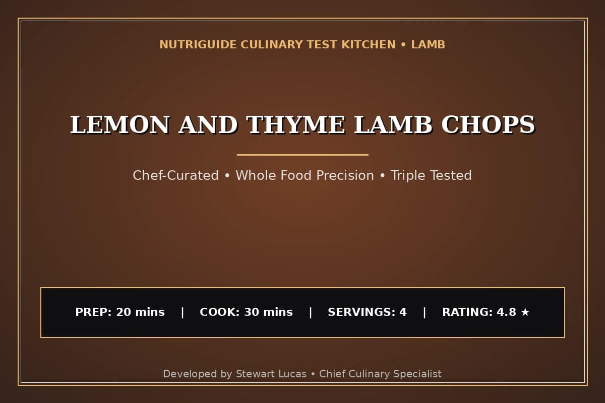 Lemon And Thyme Lamb Chops