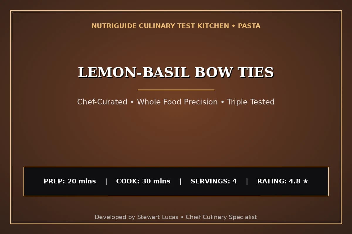 Lemon-Basil Bow Ties