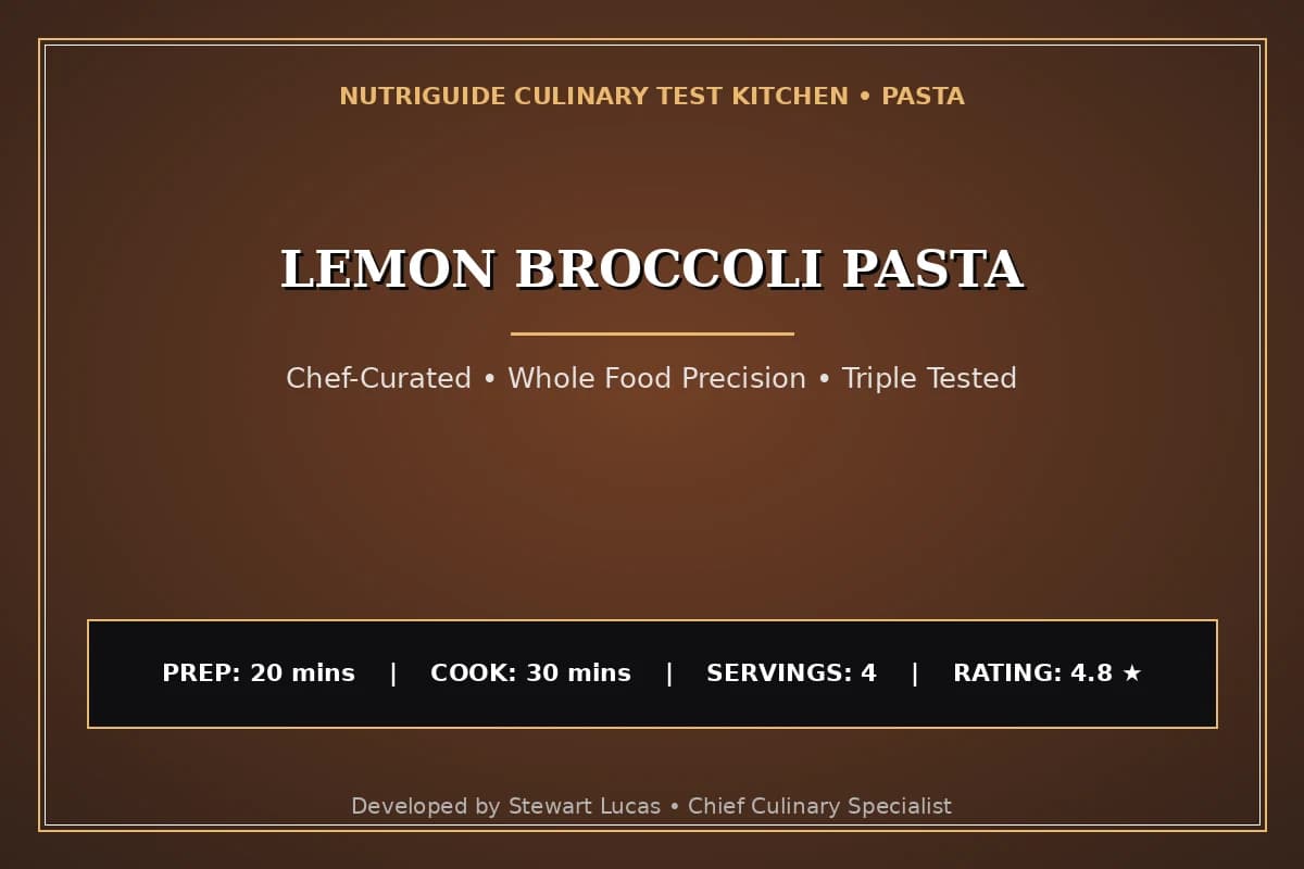 Lemon Broccoli Pasta