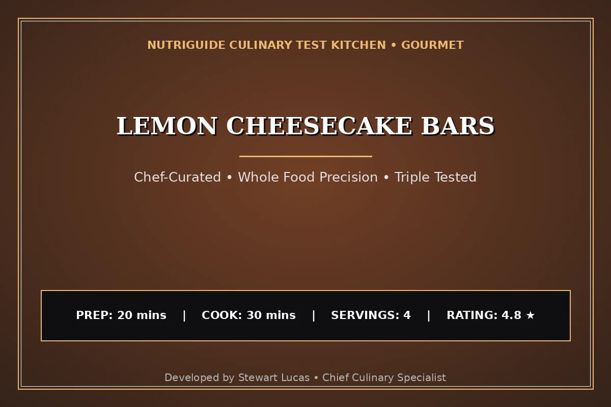 Lemon Cheesecake Bars