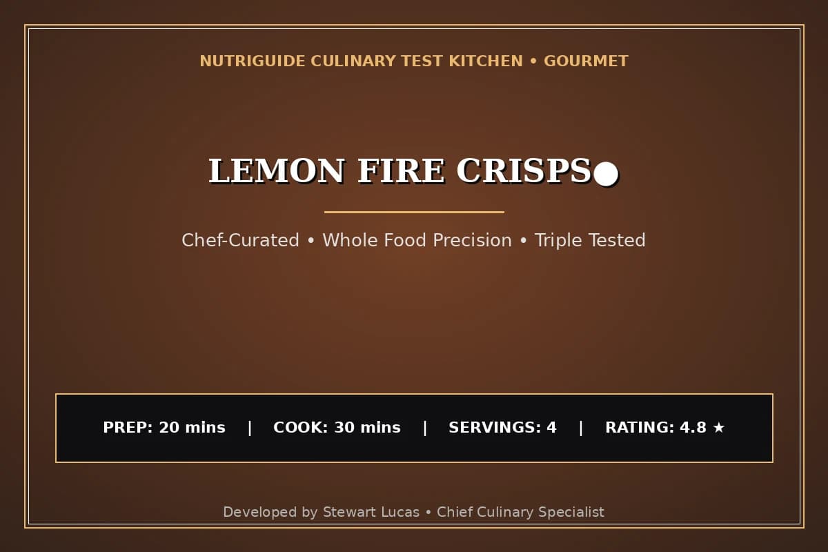 Lemon Fire Crisps●