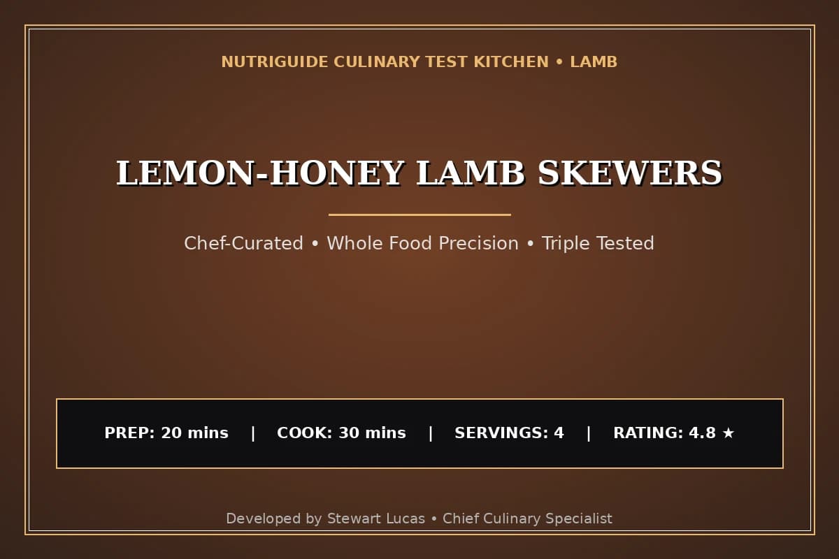 Lemon-Honey Lamb Skewers