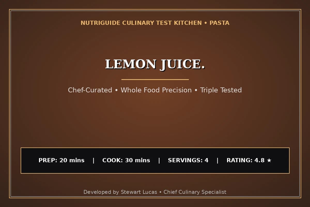 Lemon Juice.