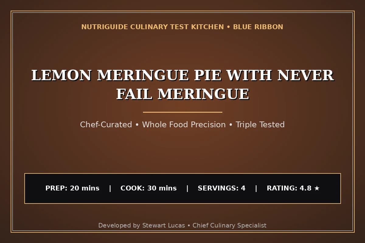 Lemon Meringue Pie With Never Fail Meringue