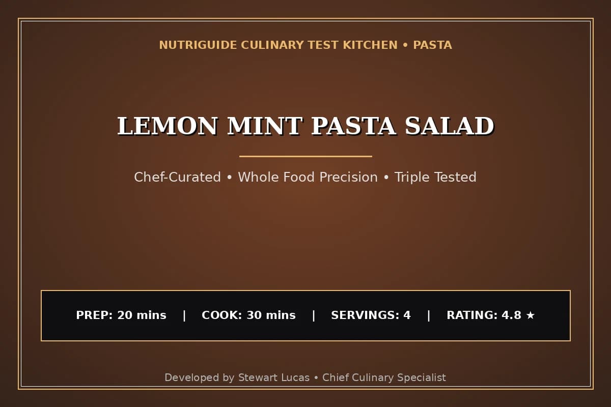 Lemon Mint Pasta Salad