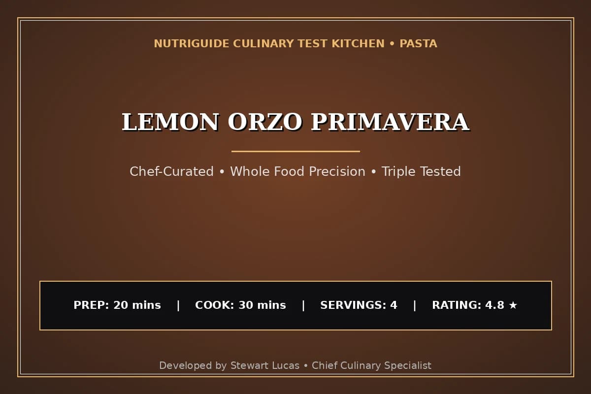 Lemon Orzo Primavera