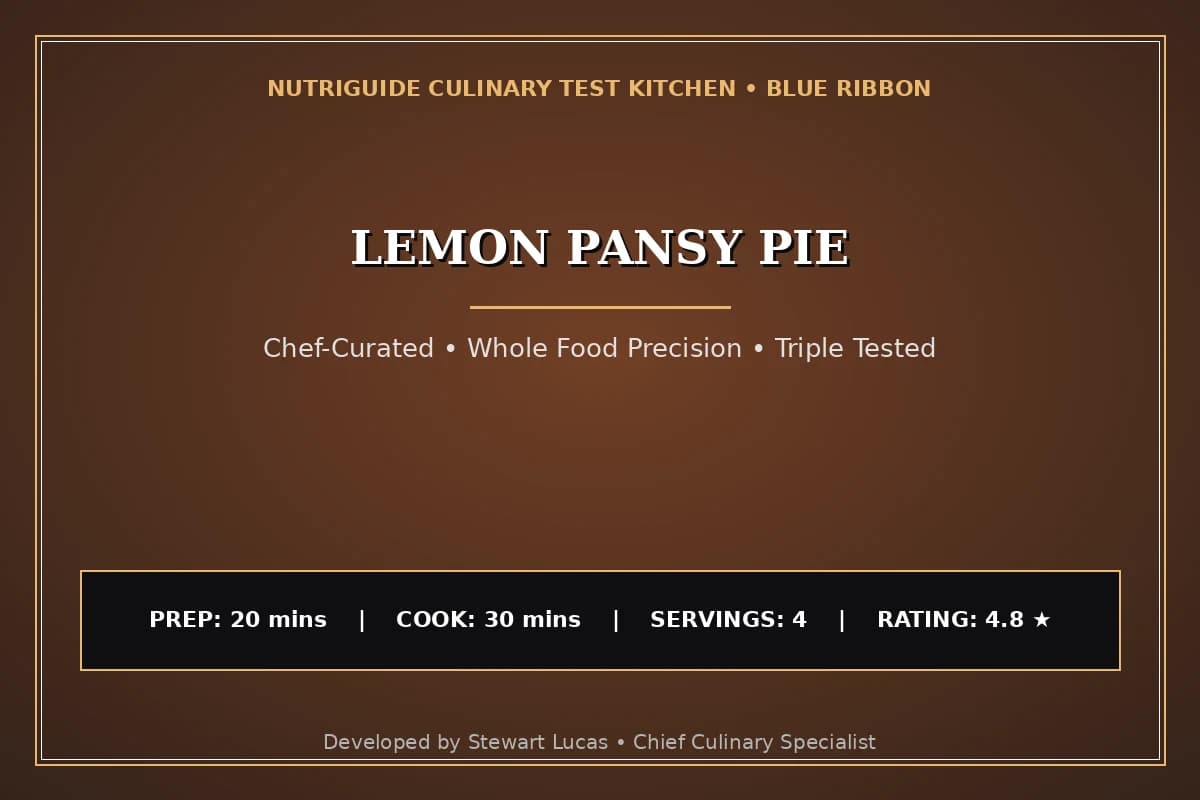 Lemon Pansy Pie
