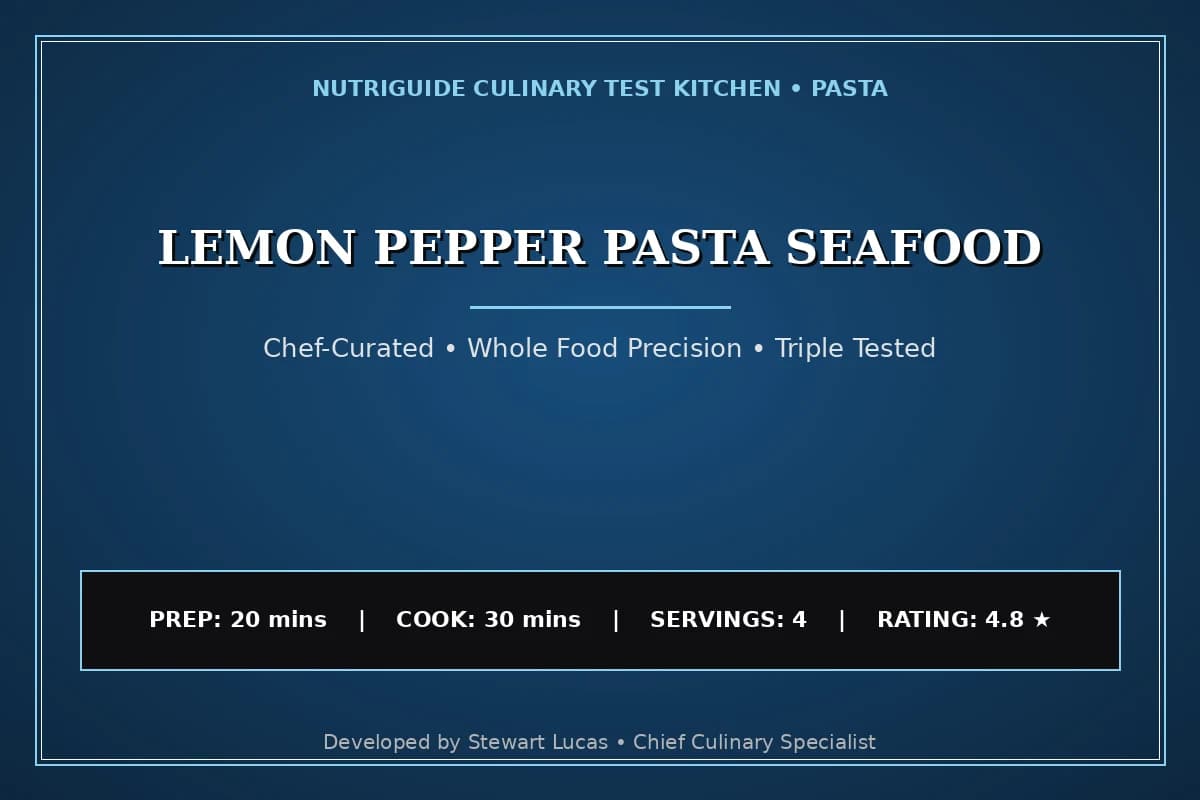 Lemon Pepper Pasta Seafood