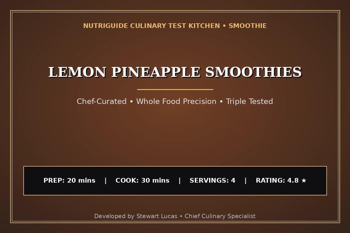 Lemon Pineapple Smoothies