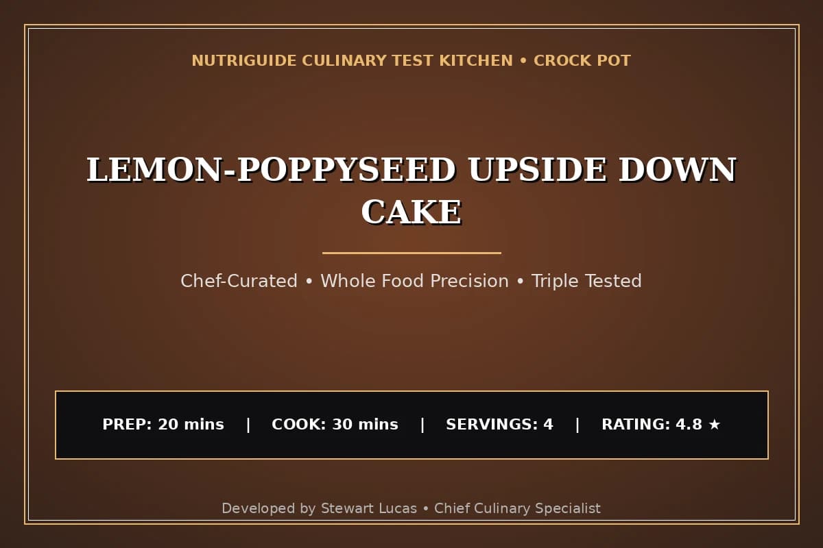 Lemon-Poppyseed Upside Down Cake