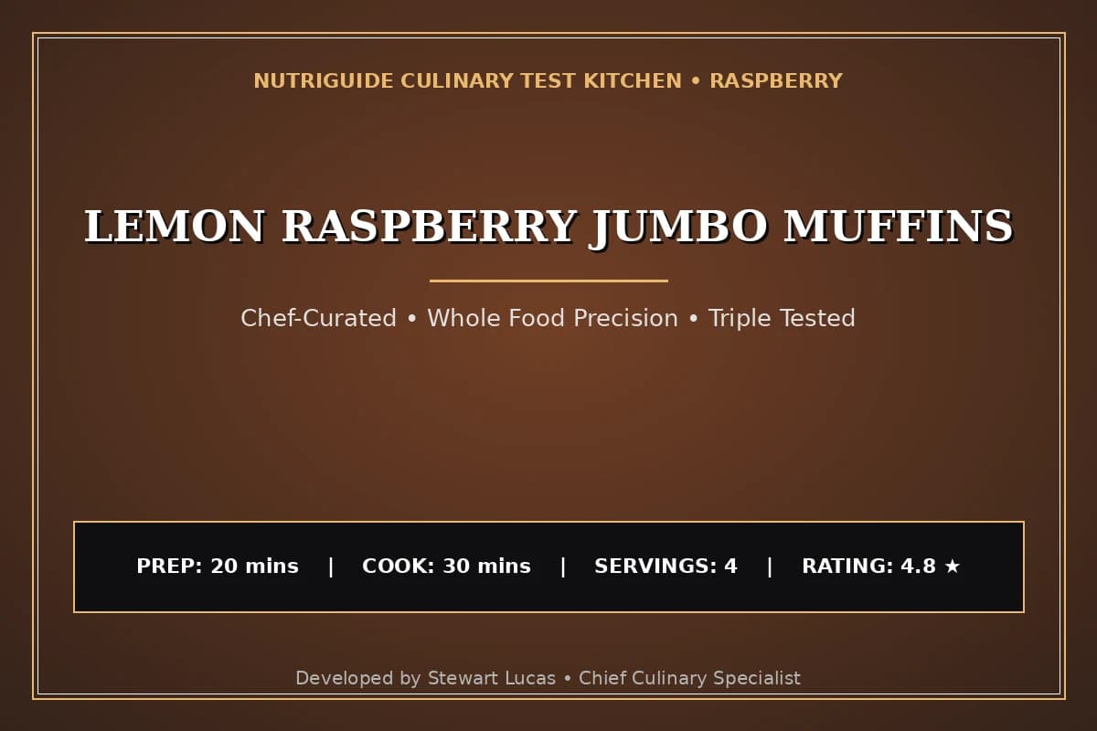 Lemon Raspberry Jumbo Muffins