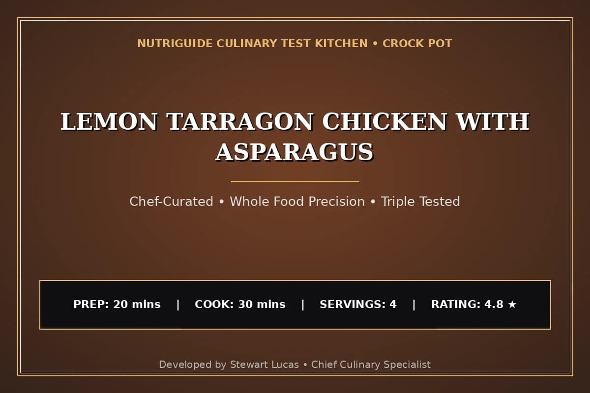 Lemon Tarragon Chicken With Asparagus