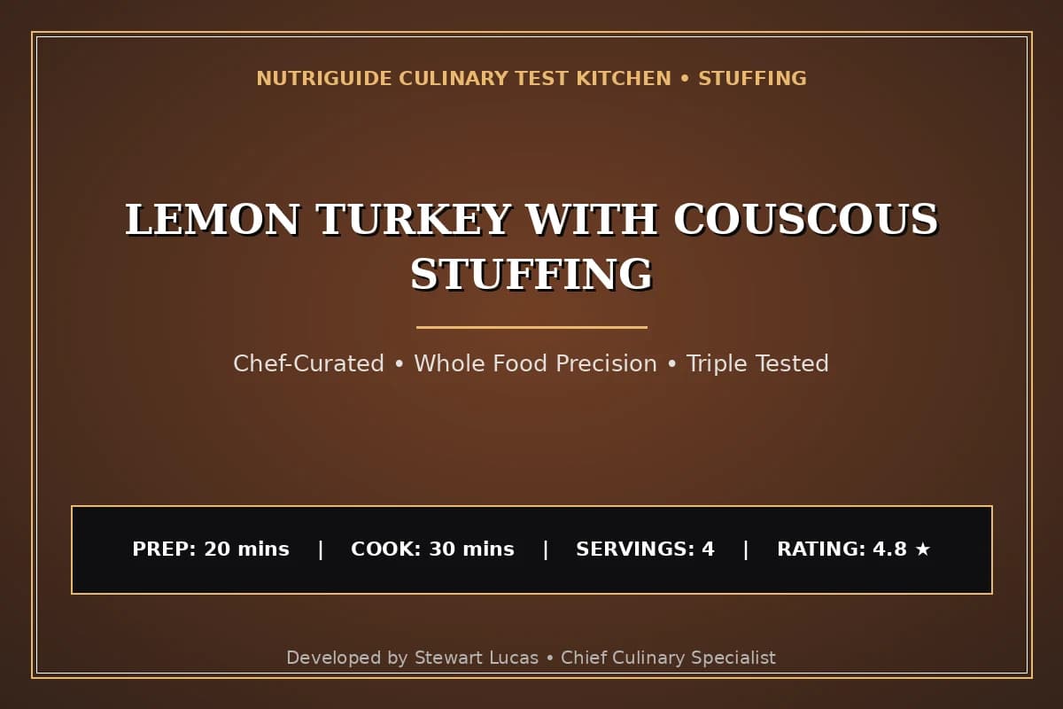 Lemon Turkey With Couscous Stuffing