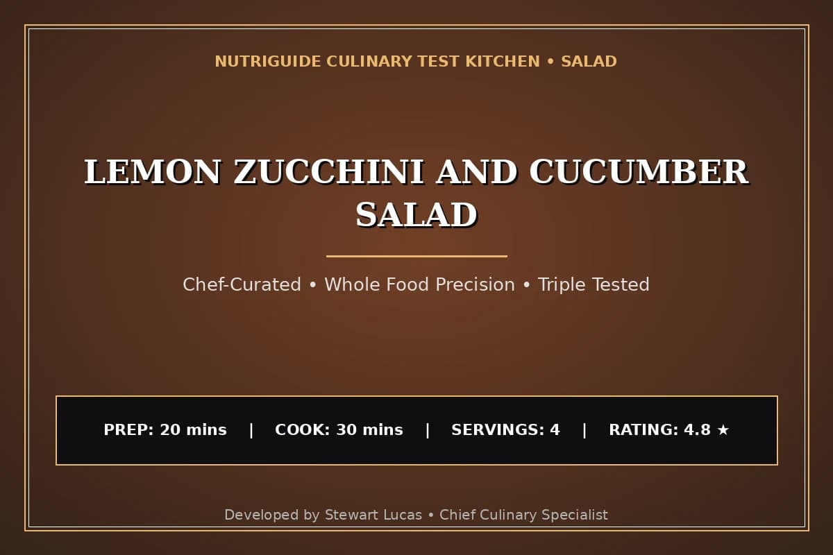 Lemon Zucchini And Cucumber Salad