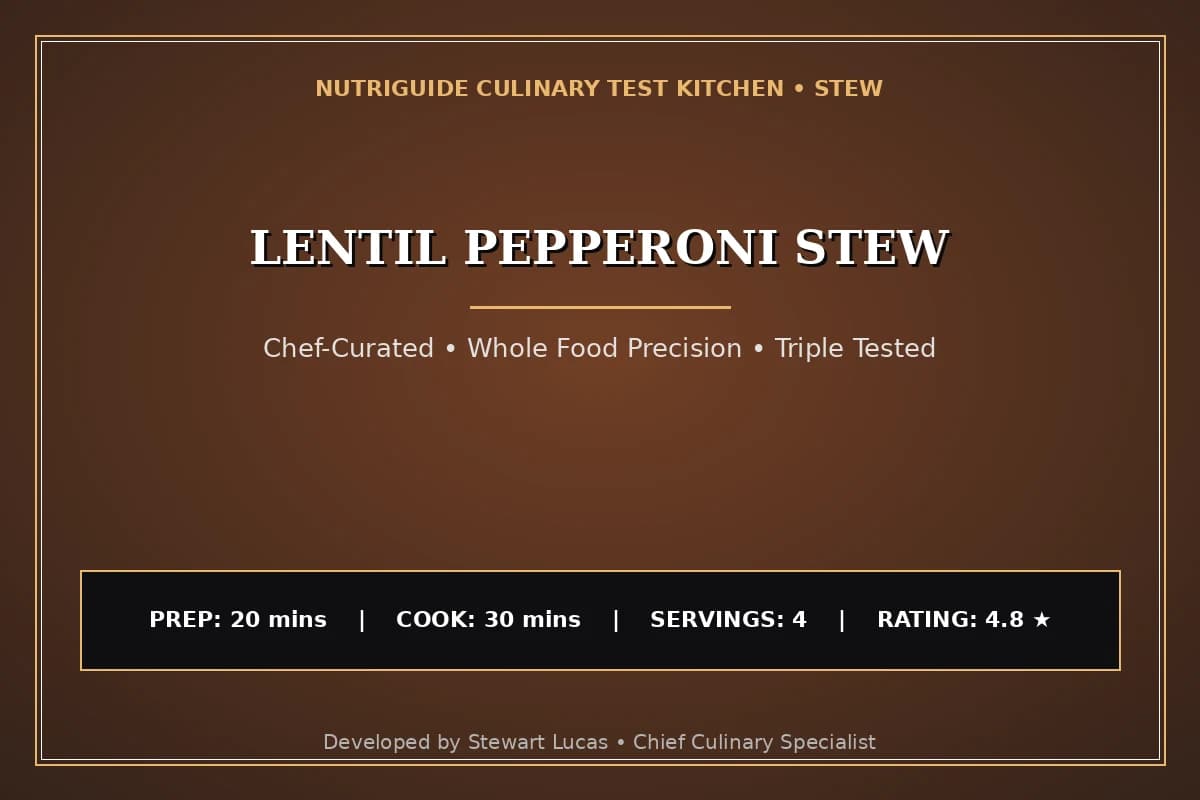 Lentil Pepperoni Stew