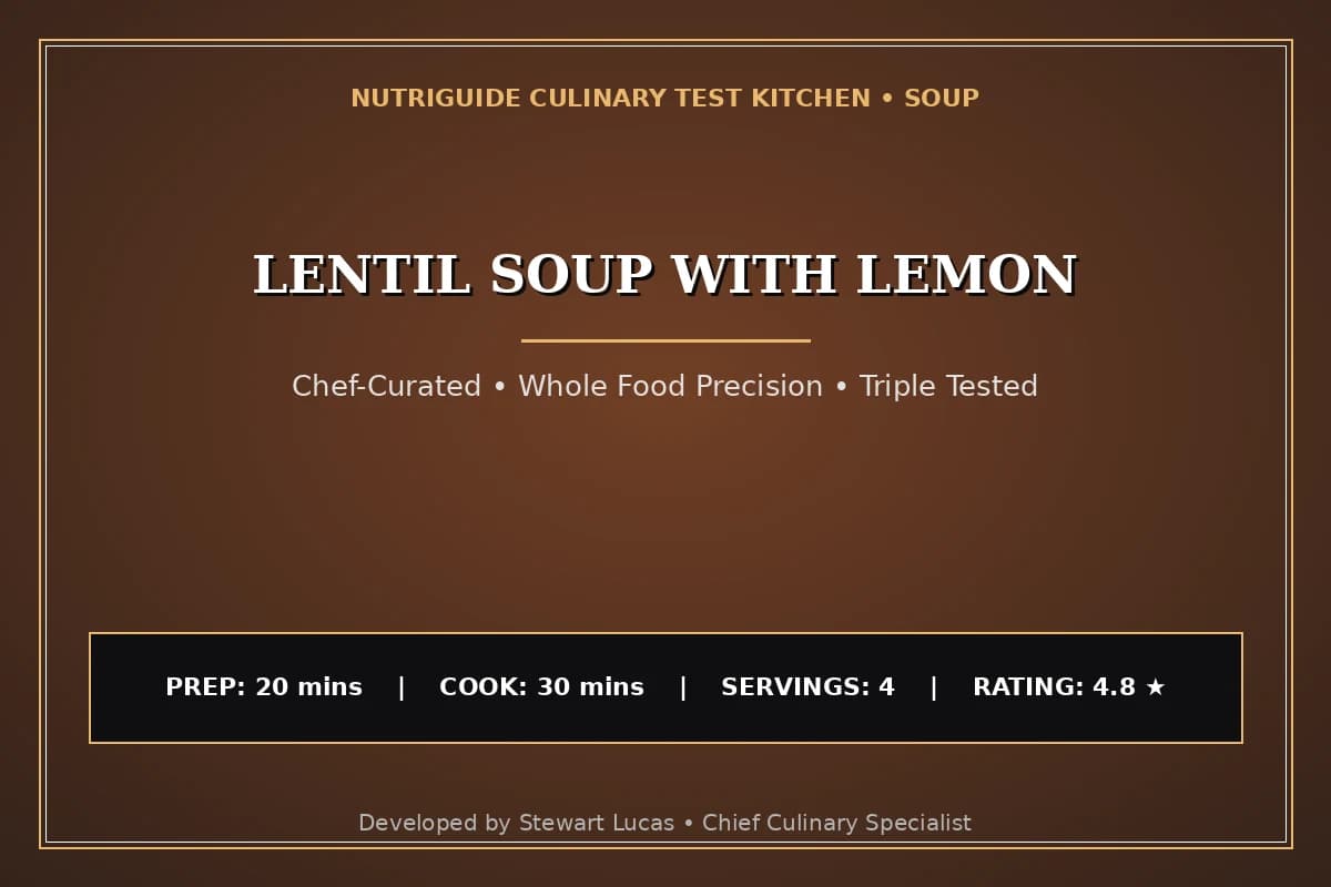 Lentil Soup With Lemon