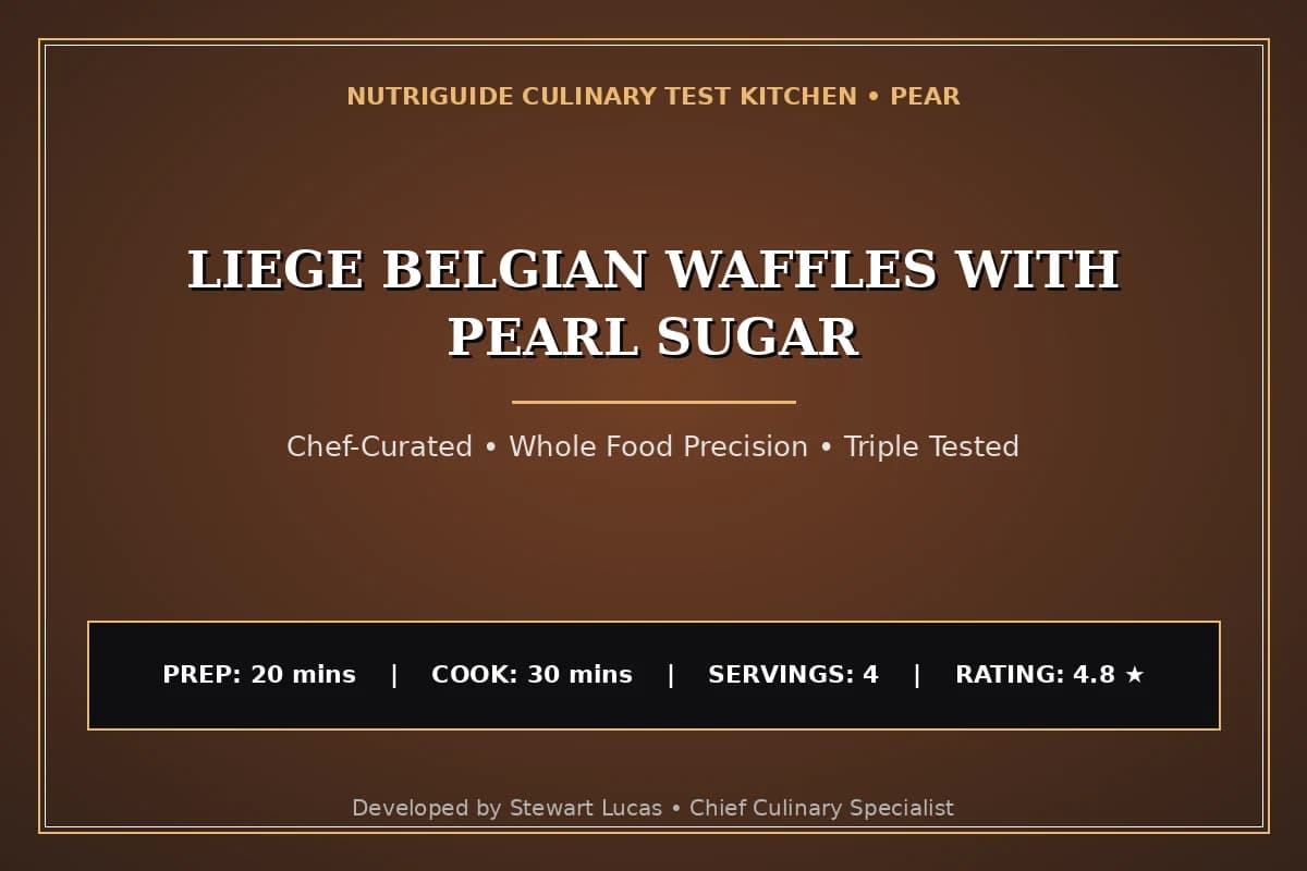 Liege Belgian Waffles With Pearl Sugar