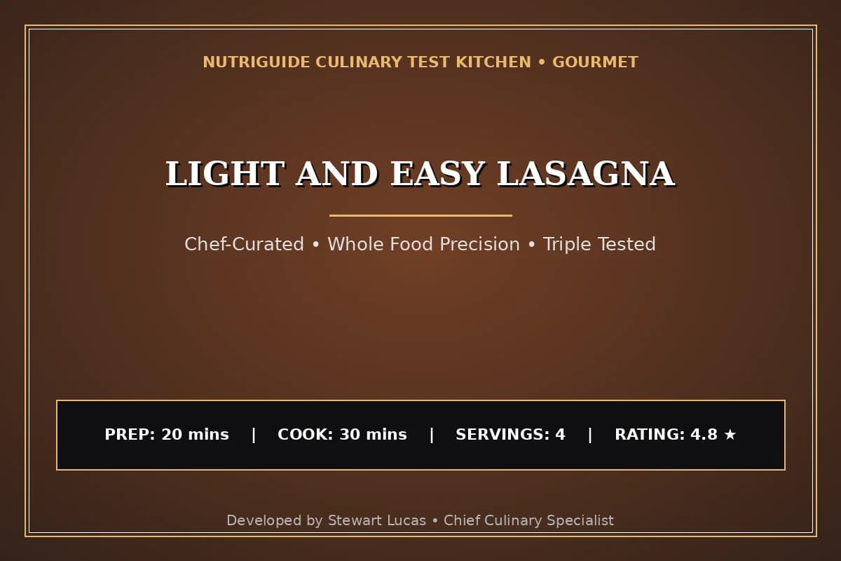 Light And Easy Lasagna