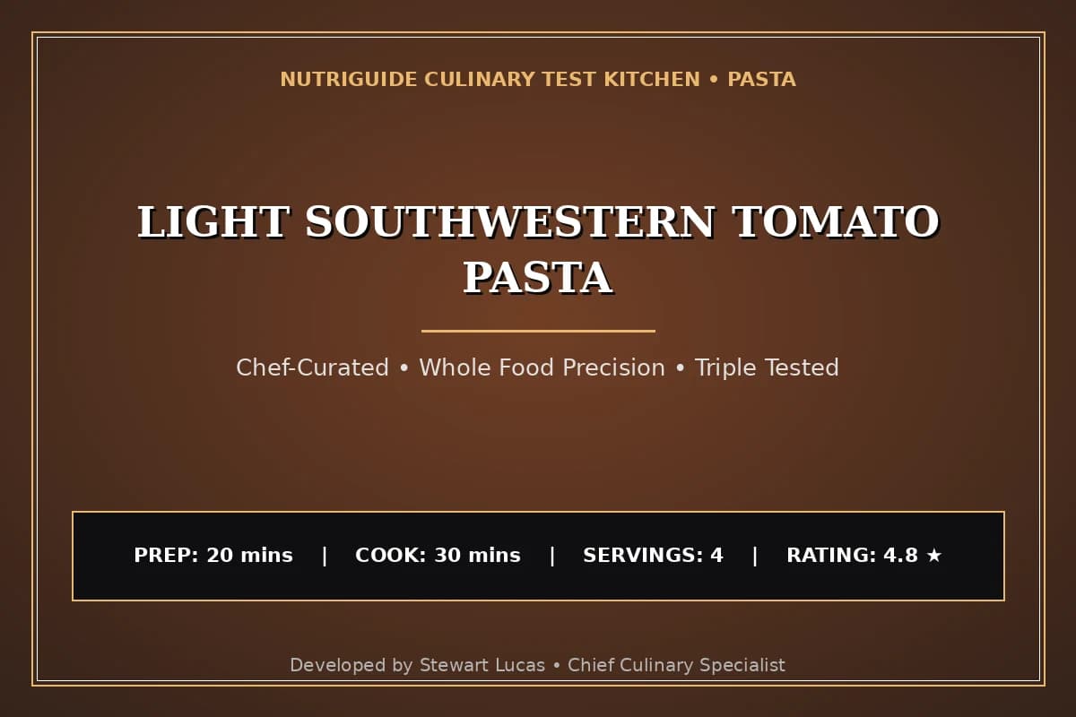 Light Southwestern Tomato Pasta