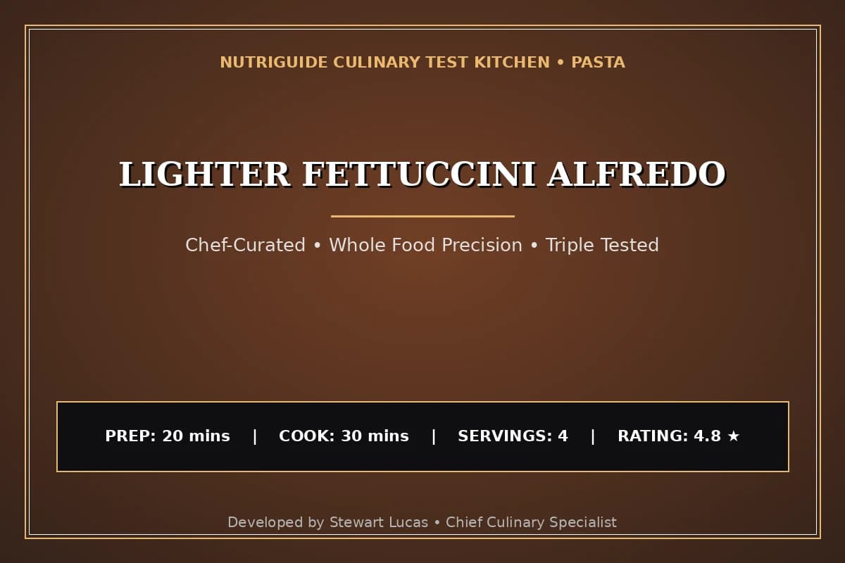 Lighter Fettuccini Alfredo