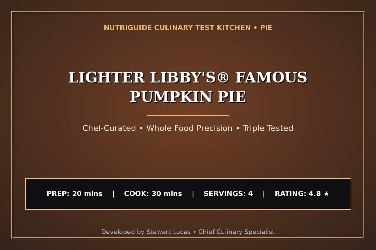 Lighter Libby'S® Famous Pumpkin Pie