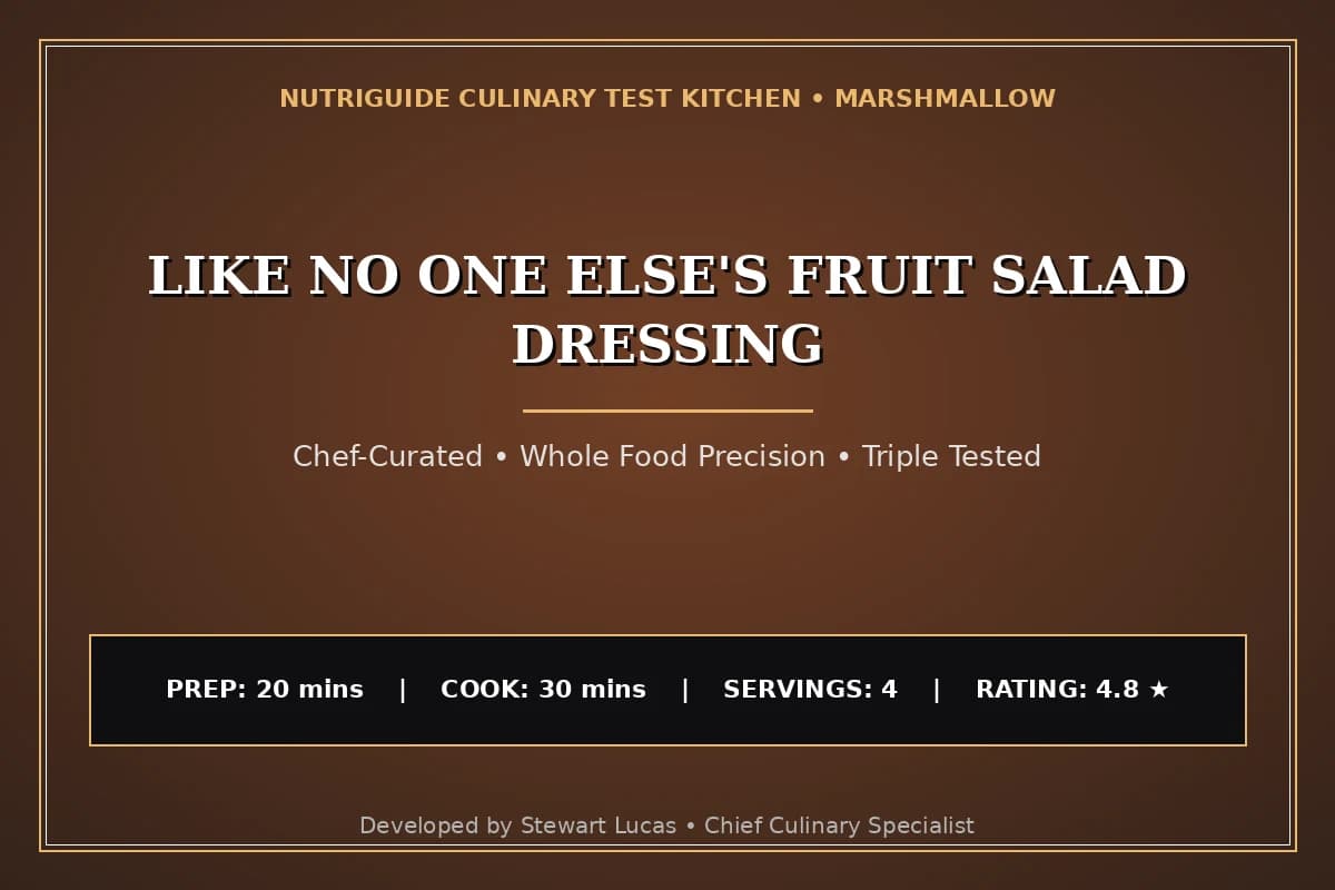 Like No One Else'S Fruit Salad Dressing
