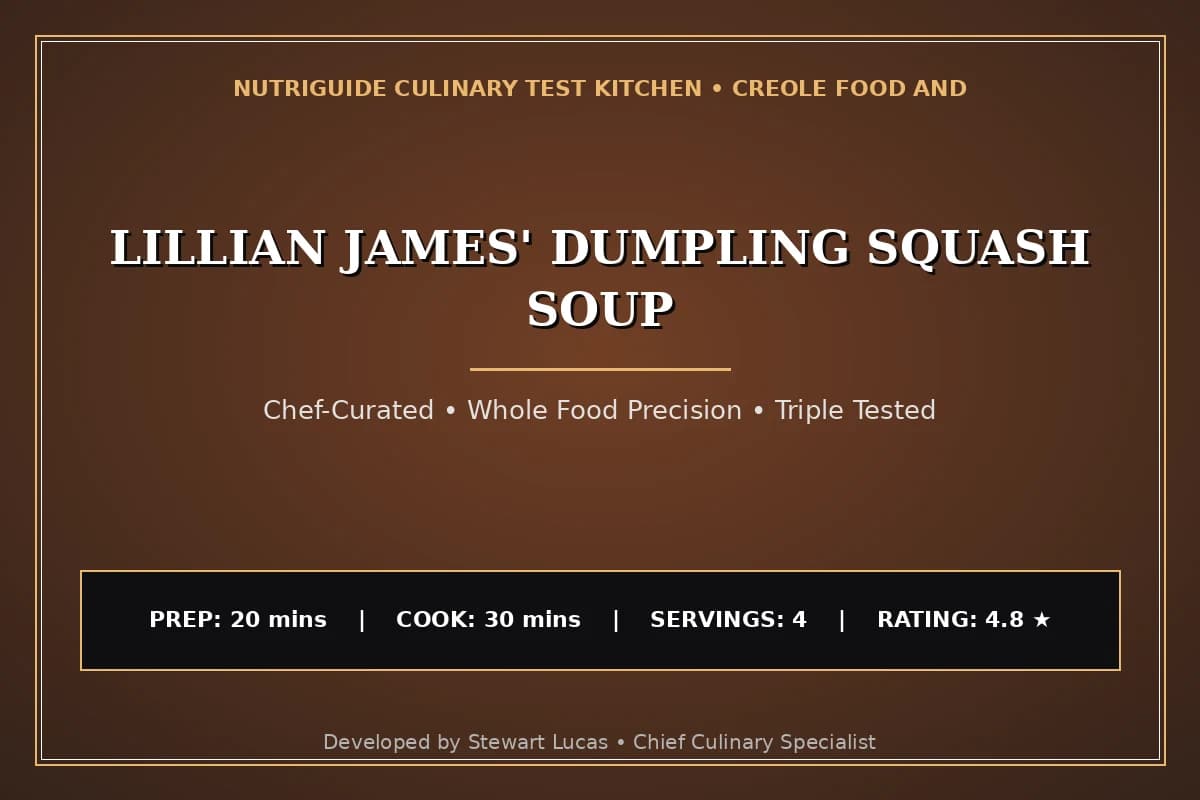 Lillian James' Dumpling Squash Soup