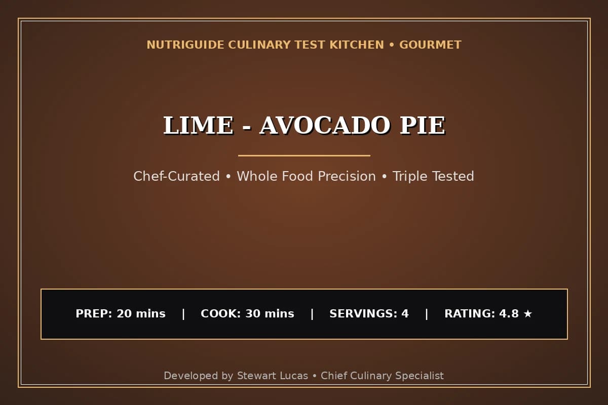 Lime - Avocado Pie