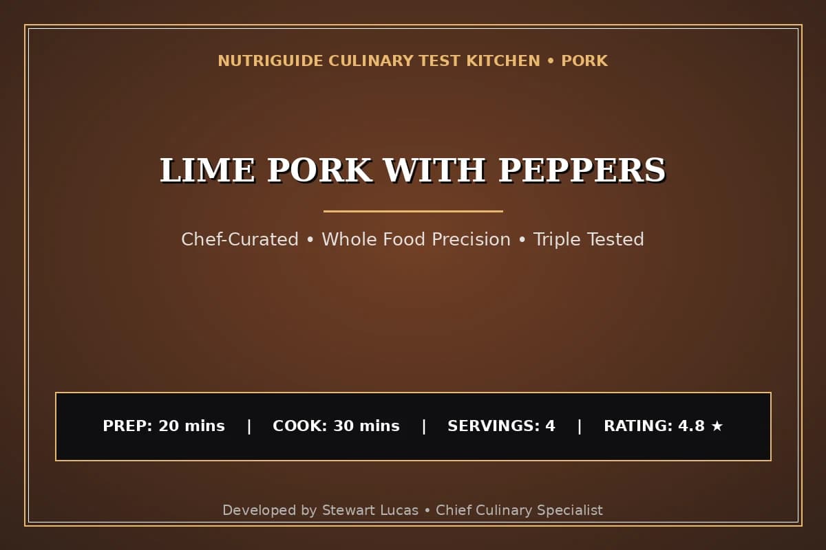 Lime Pork With Peppers