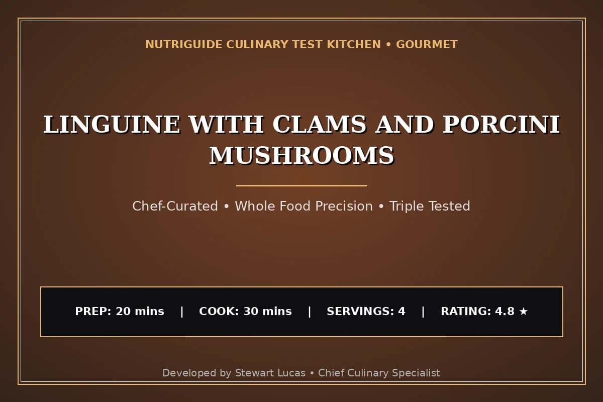 Linguine With Clams And Porcini Mushrooms
