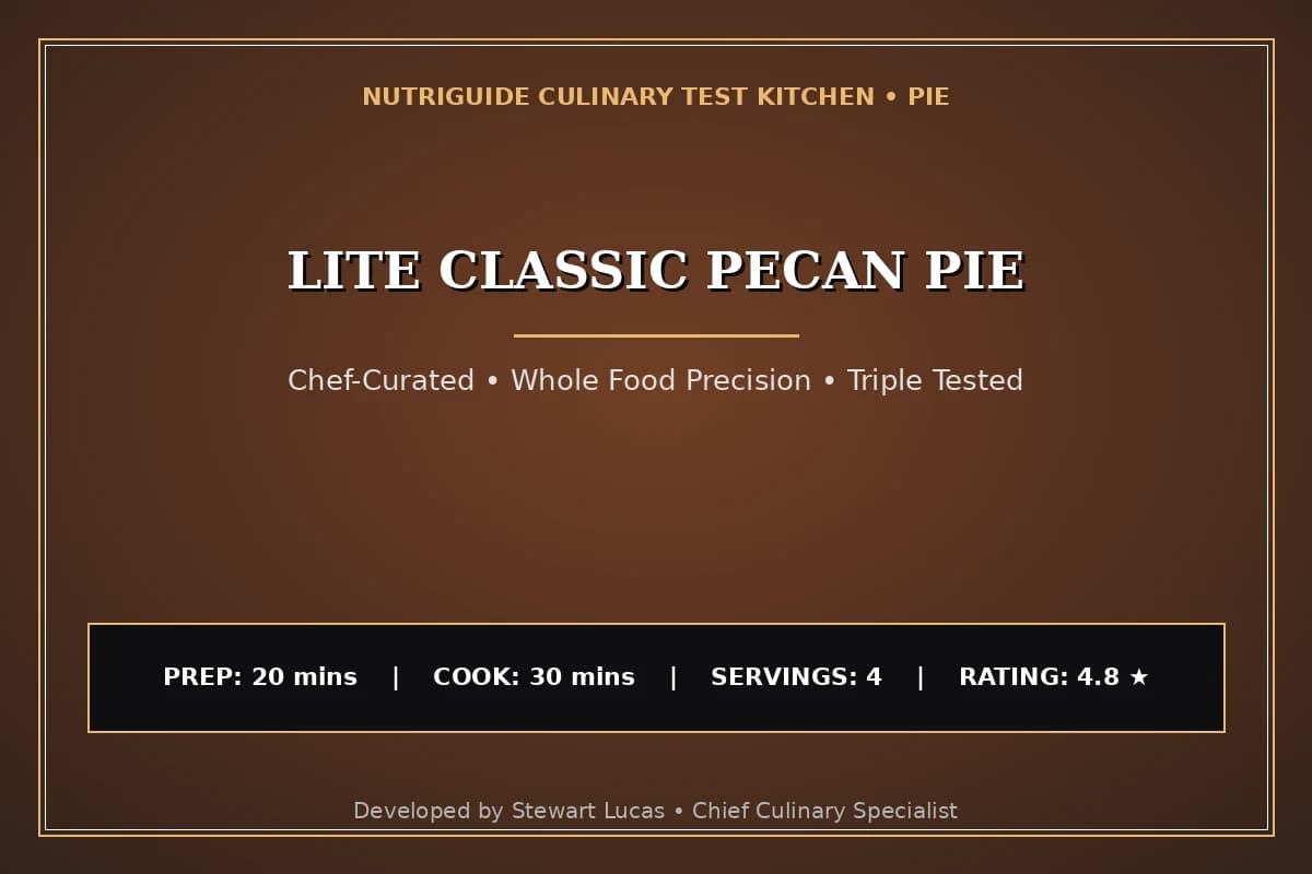 Lite Classic Pecan Pie