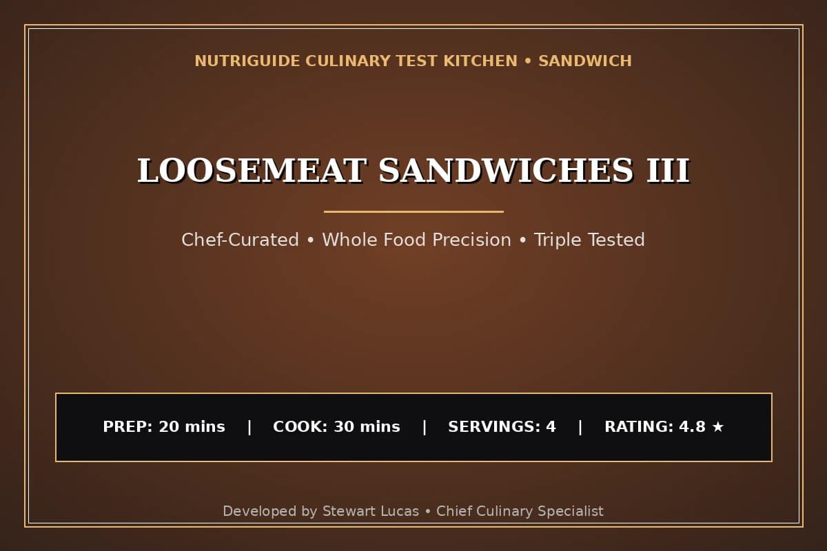 Loosemeat Sandwiches Iii