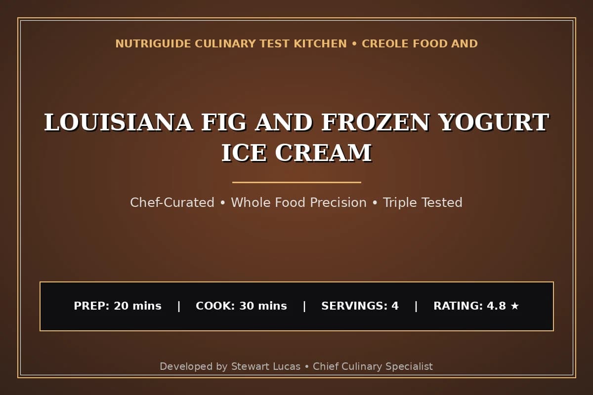 Louisiana Fig And Frozen Yogurt Ice Cream