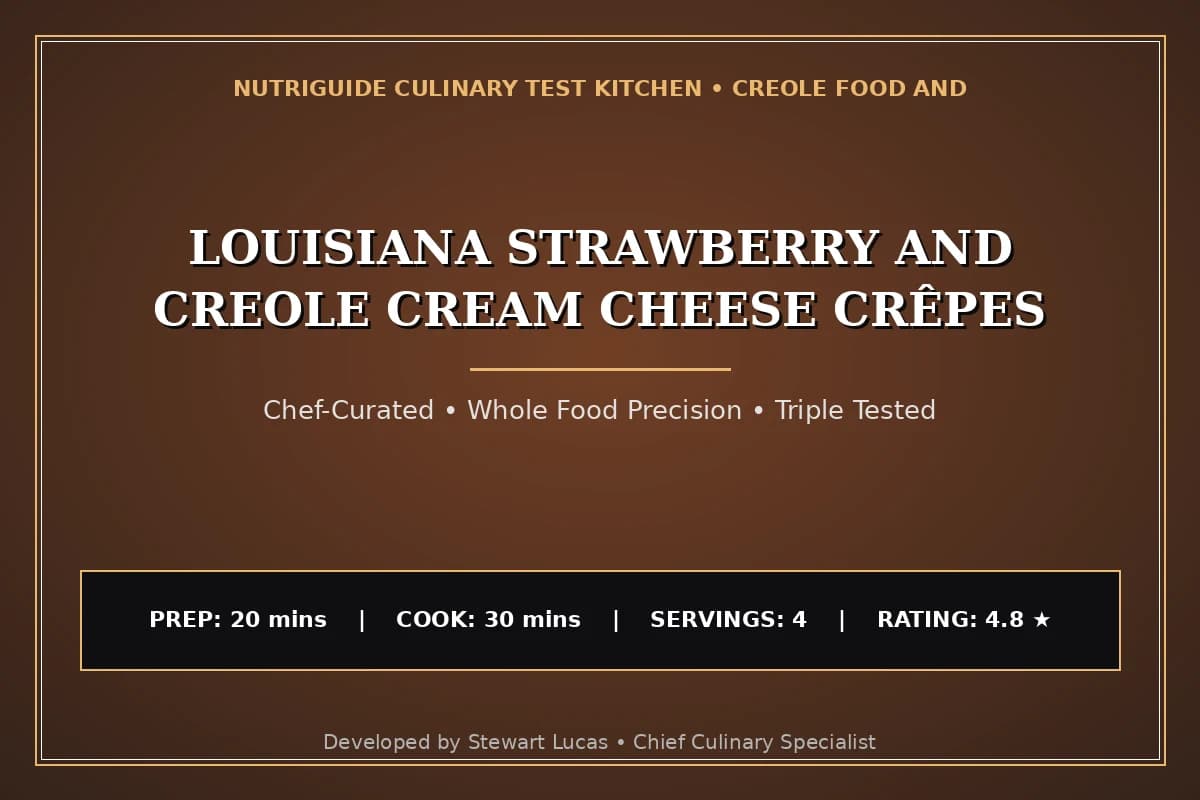 Louisiana Strawberry And Creole Cream Cheese Crêpes