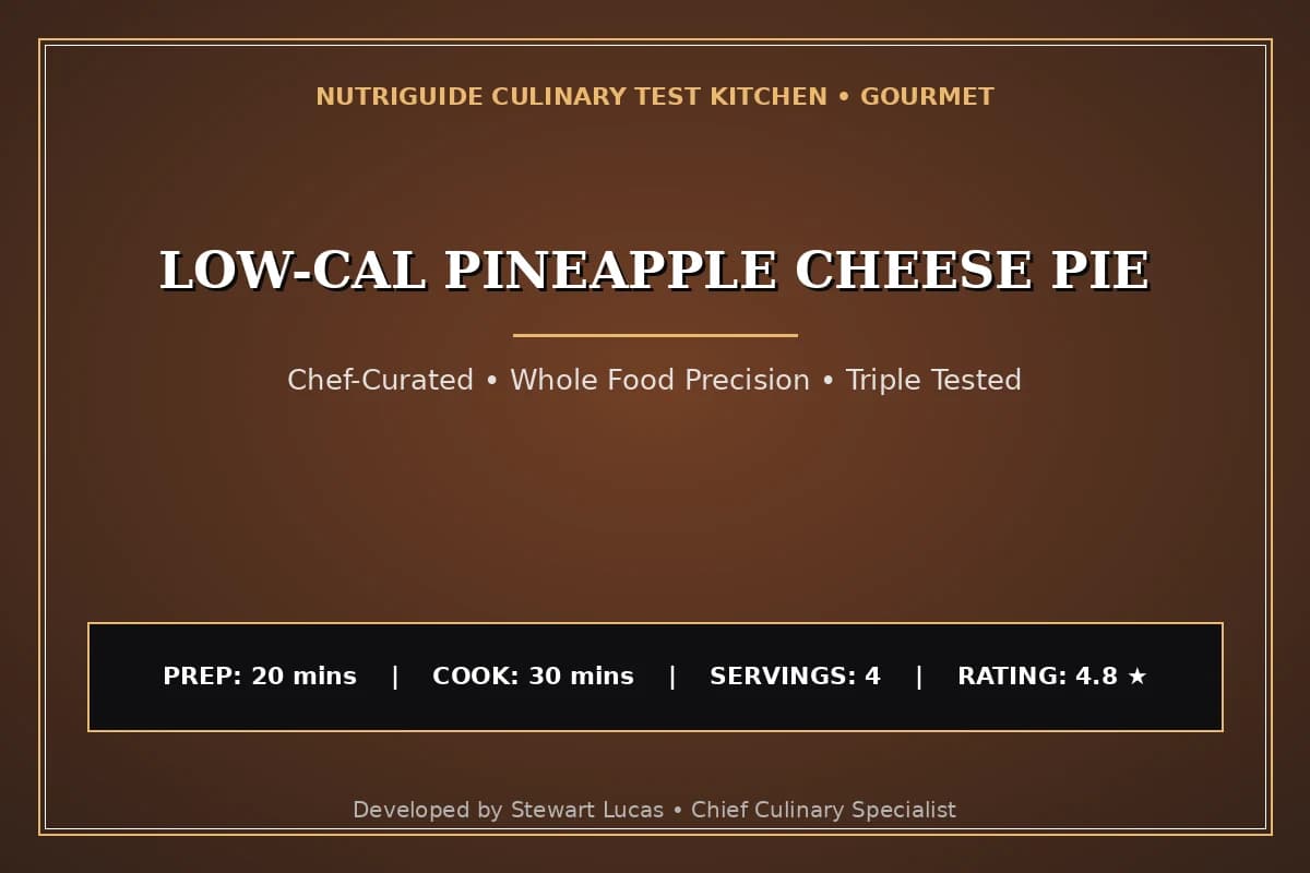 Low-Cal Pineapple Cheese Pie