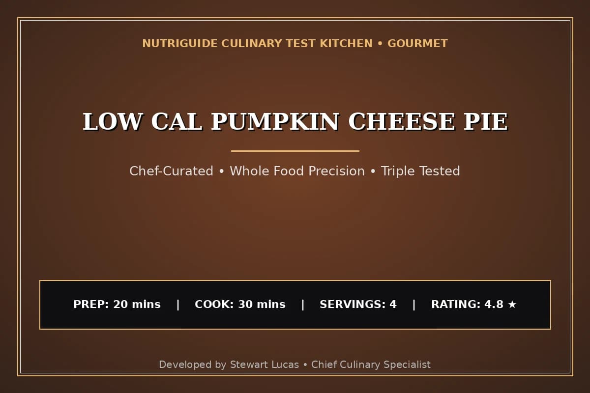 Low Cal Pumpkin Cheese Pie