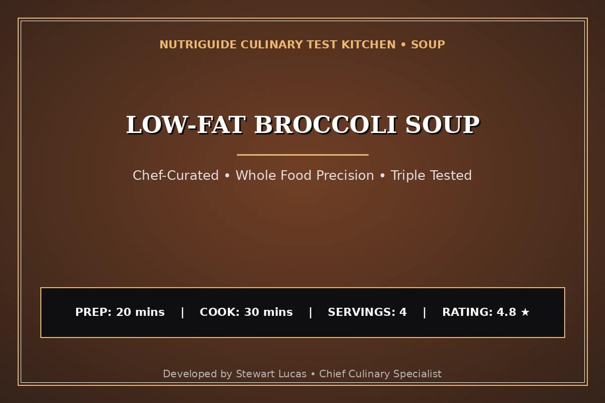 Low-Fat Broccoli Soup
