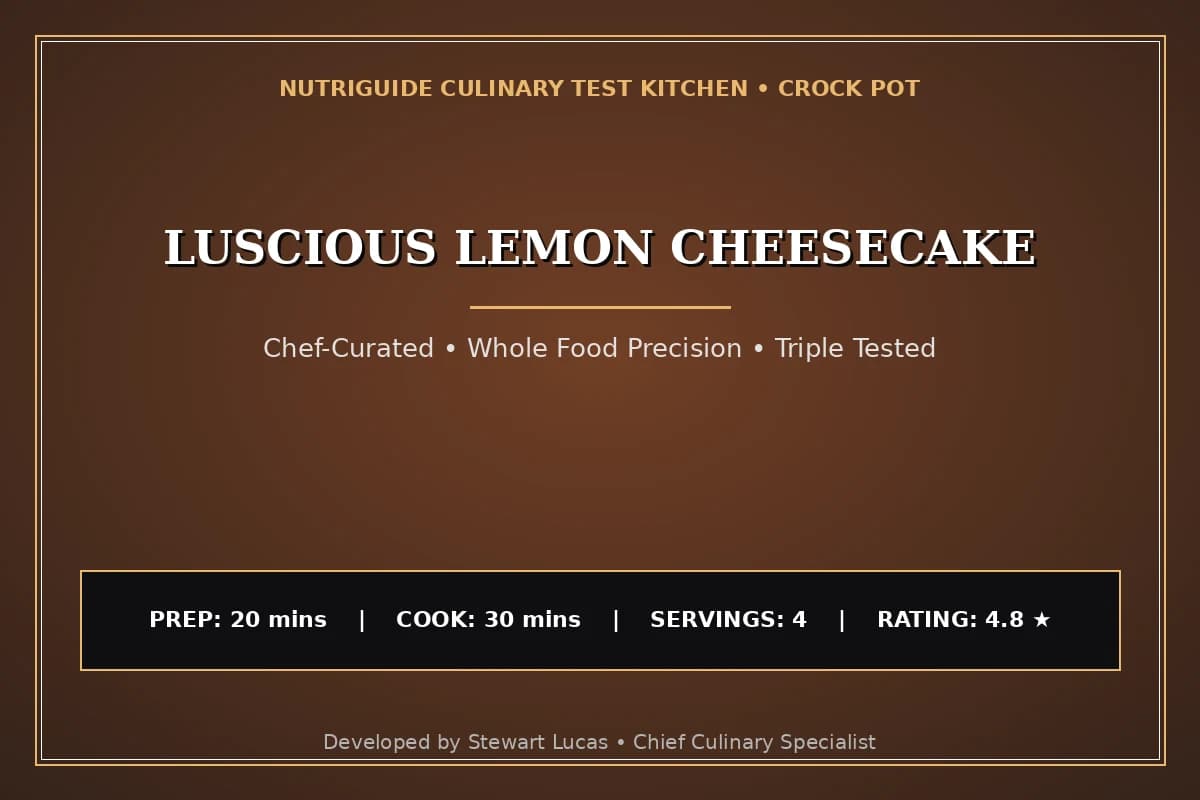 Luscious Lemon Cheesecake