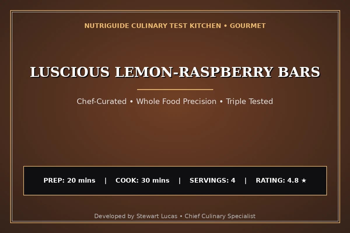 Luscious Lemon-Raspberry Bars
