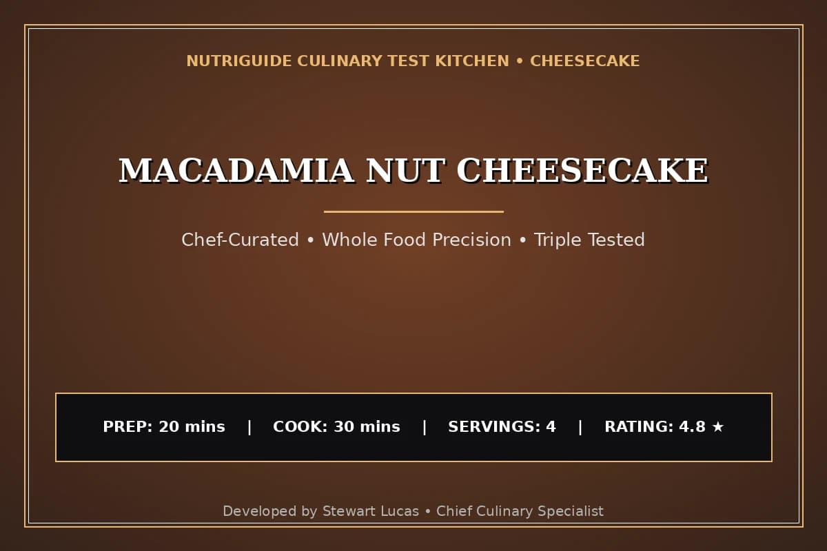 Macadamia Nut Cheesecake