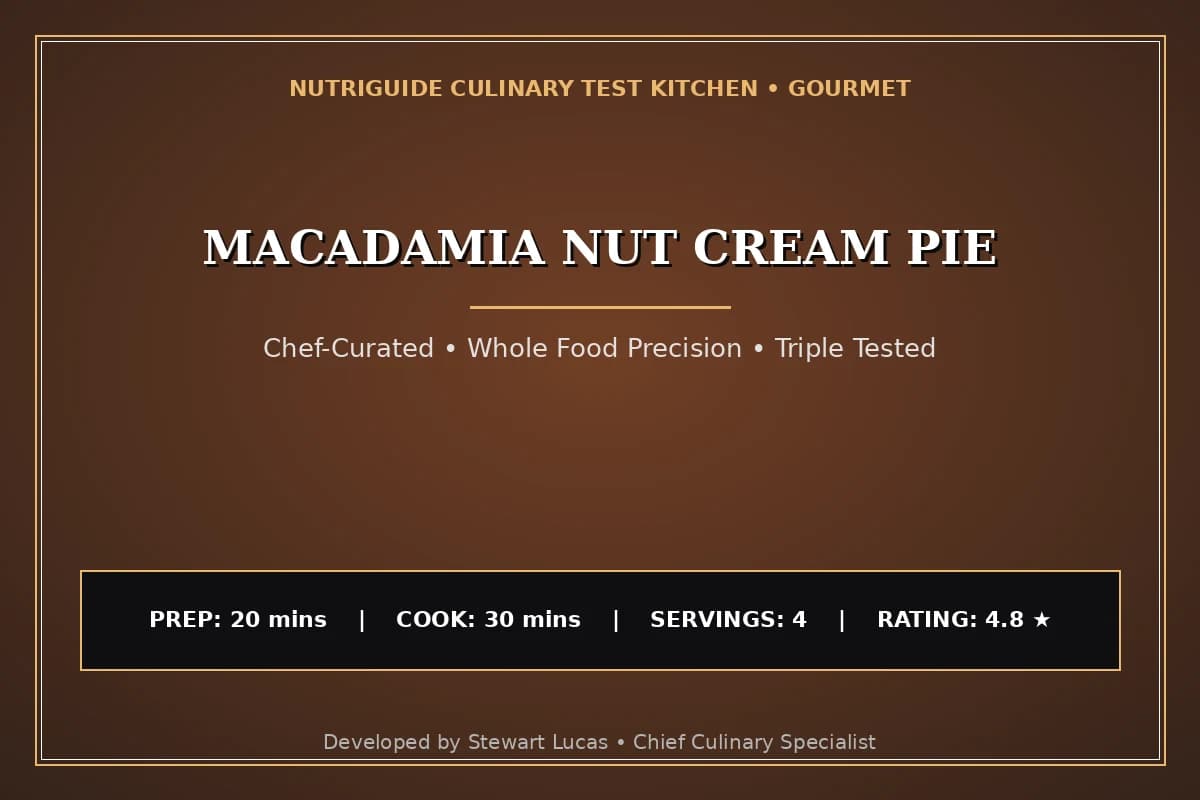 Macadamia Nut Cream Pie