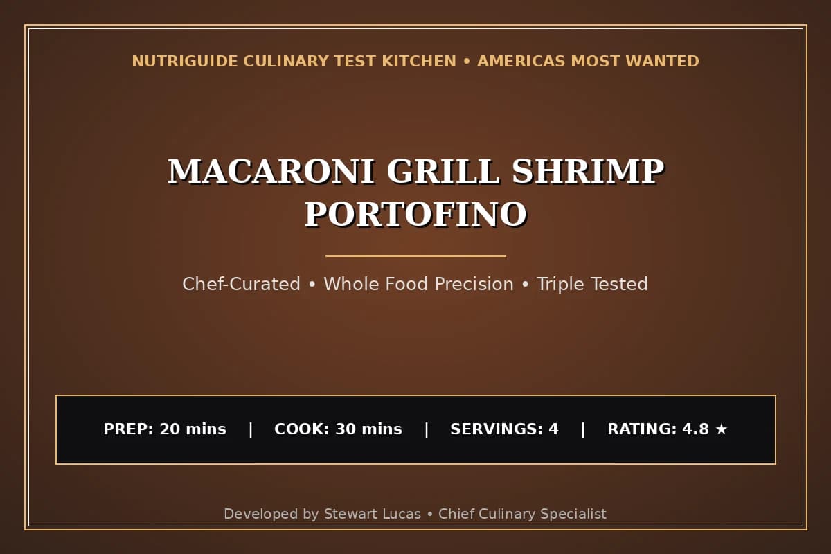Macaroni Grill Shrimp Portofino