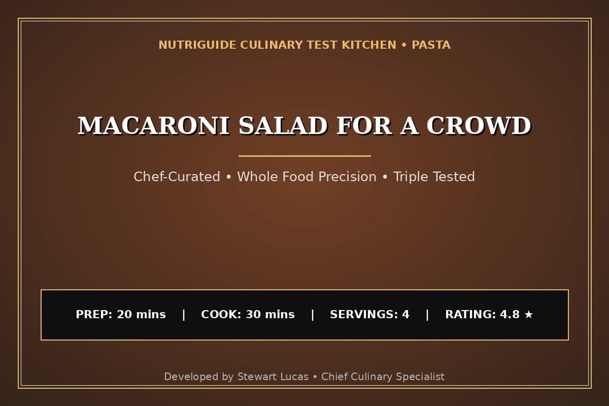 Macaroni Salad For A Crowd
