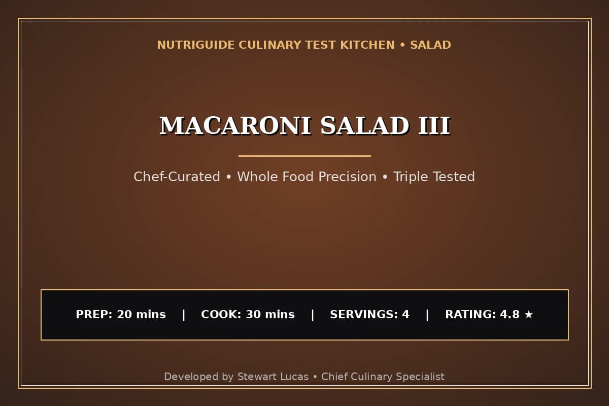 Macaroni Salad Iii